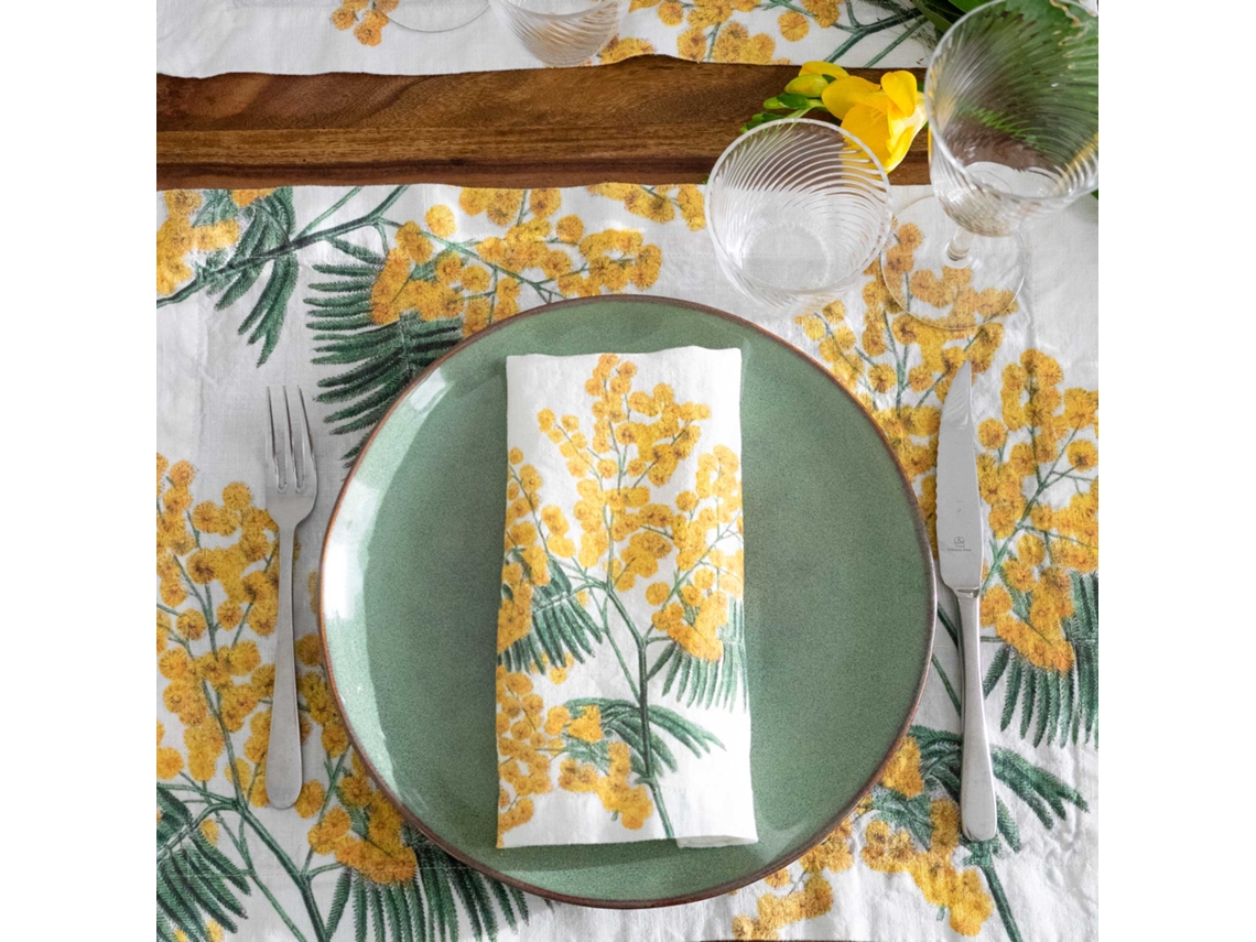 Set de 6 Servilletas Flores Amarillas HOUSE ART