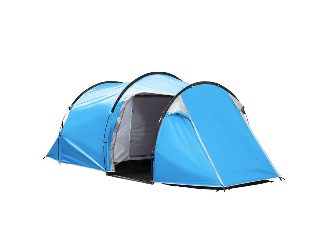 Tienda De Campaña Tipo Túnel Para 2-3 Personas, Fibra De Vidrio 190t, Azul Claro, 426x206x154cm