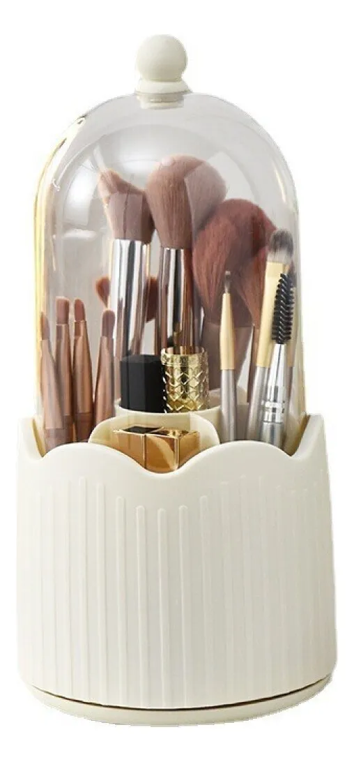 Cubo giratorio para sombras de ojos Evayotoy, soporte para brochas de maquillaje