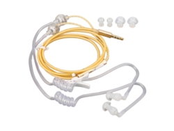 Fones De Ouvido Air Tube Ergonômico Sem Radiação Redução De Ruído Portátil Binaural 3.5mm Laranja