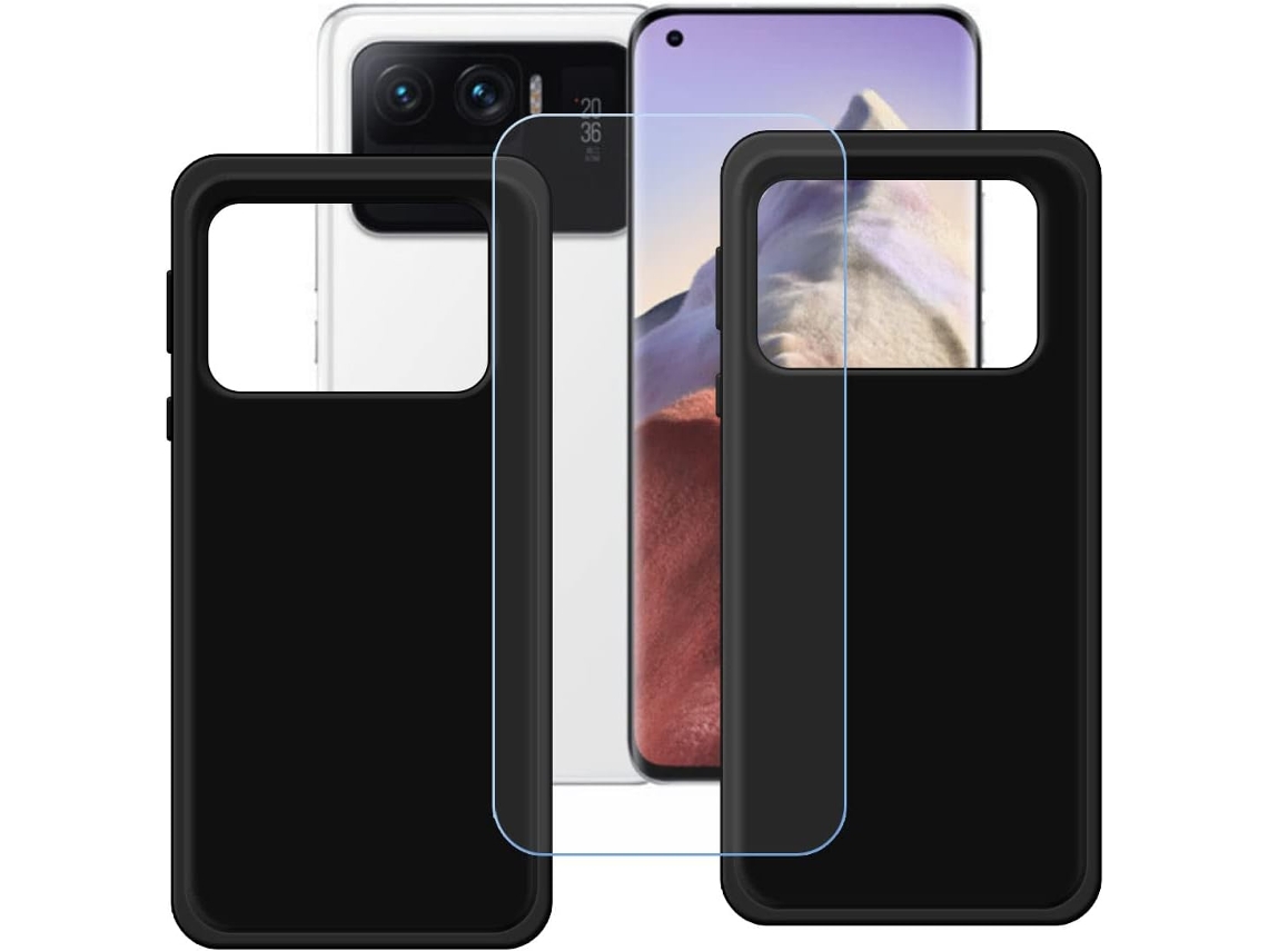 Protector de Pantalla Ultra Soft Bumper Protetora para Xiaomi 12 Ultra HONGWE. Negro