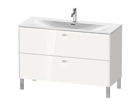 Mueble de lavabo DURAVIT Brioso vertical 122,0 x 47,9 cm 2 cajones incl. recorte de sifón y delantal para lavabo Viu 234412