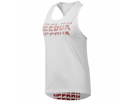 Camiseta para Mujer sin Mangas REEBOK Wor Meet You There Blanco (XS - Blanco)