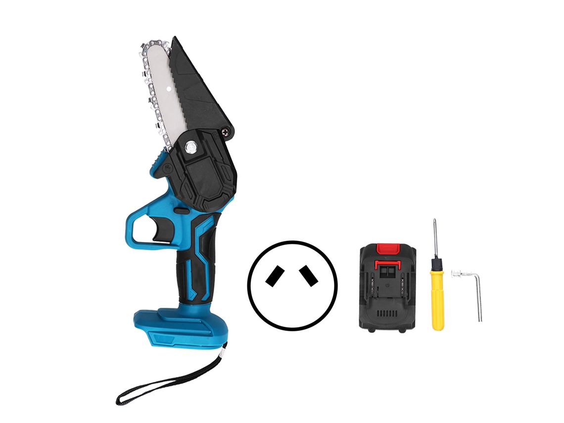 Mini Motosierra Eléctrica Inalámbrica Recargable De 21 V, Motosierra Portátil Para Jardín Y Corte De Madera, 7500 Mah.