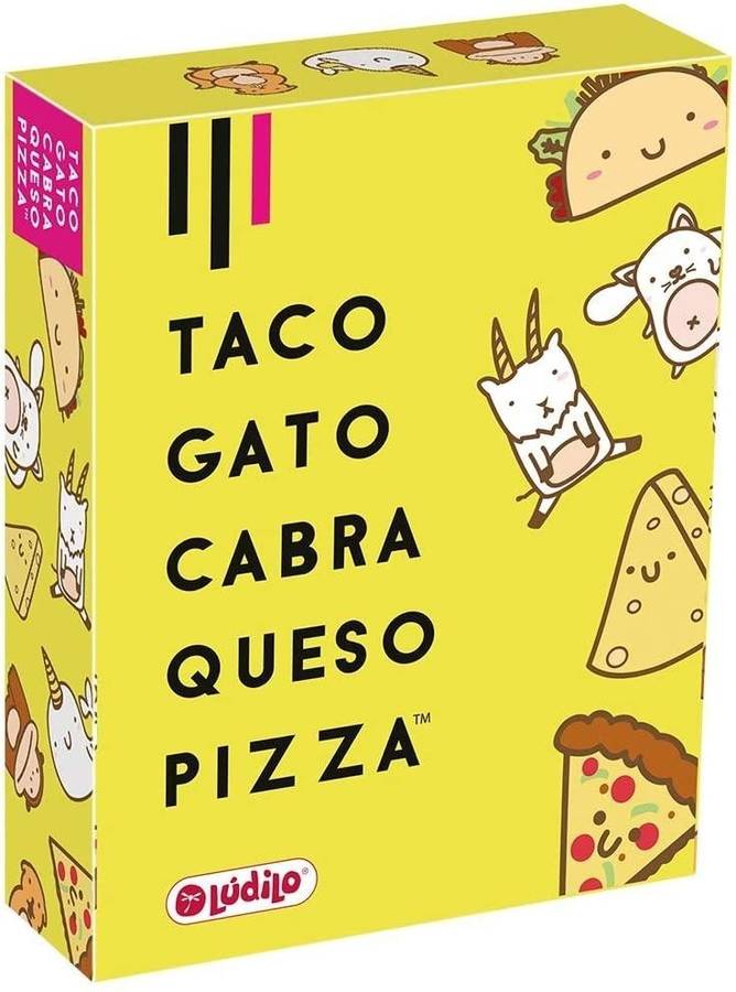 Ludilo Taco Gato cabra queso pizza juegos de mesa para niños 8 años o cartas familiares educativo regalos español edad 18