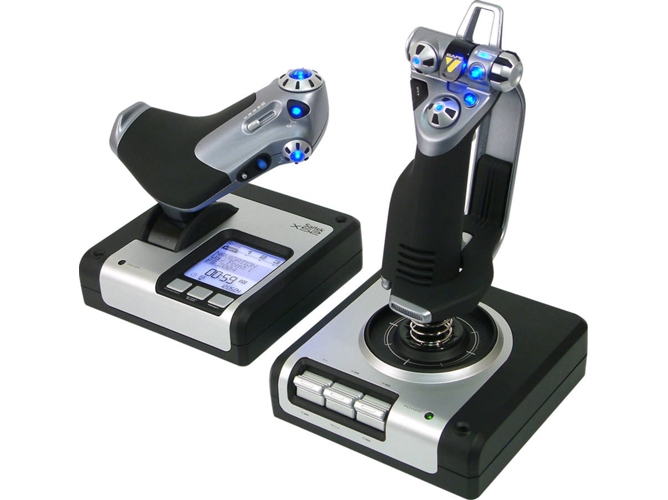 Mando para PC LOGITECH X52 Flight Control System Gris