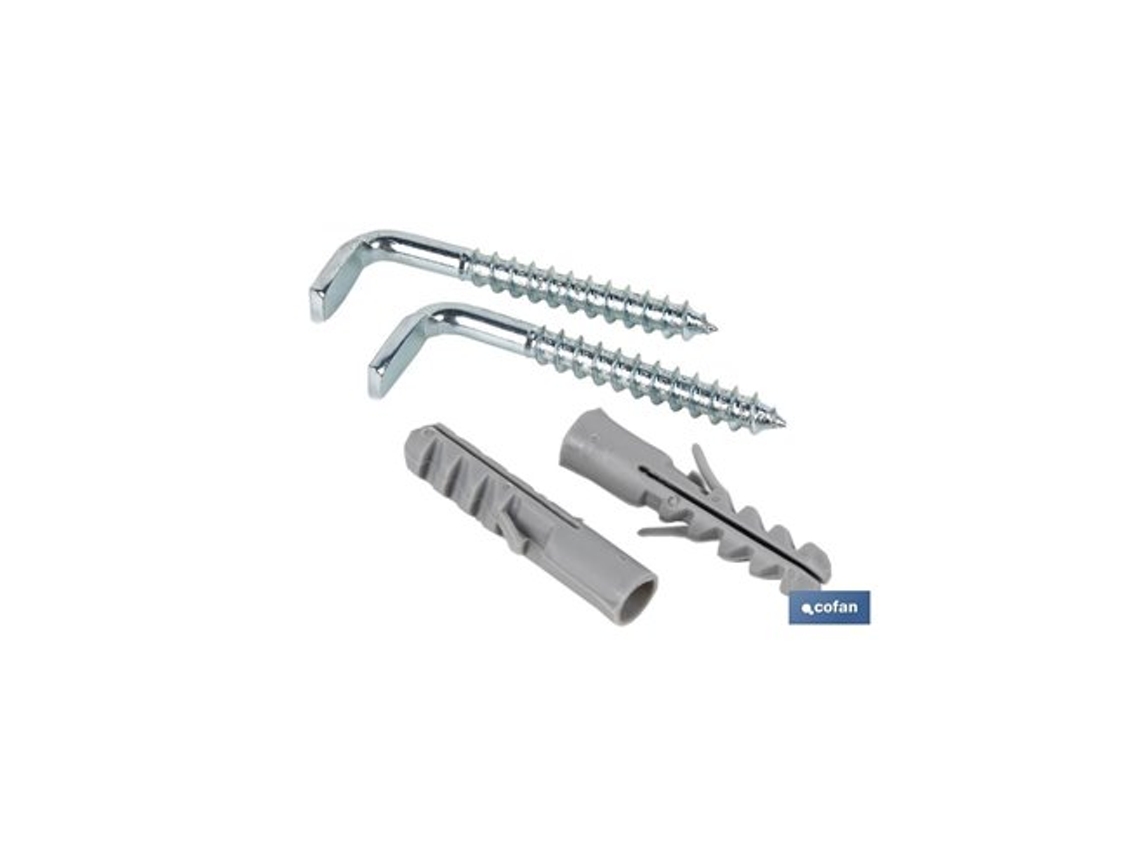 Set De 2 Piezas Taco Y Alcayata Para Termo Y Calentador 10 X 75mm