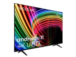Televisor LED de 43" con resolución Full 4k Hud, sistema operativo Android TV 11, Google Voice Assistant y Chromecast. Cecotec