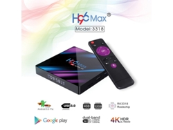 Box Smart Tv H96 max 3318 Quad-Core 4 + 64G Android 9.0 HD Network AU plug