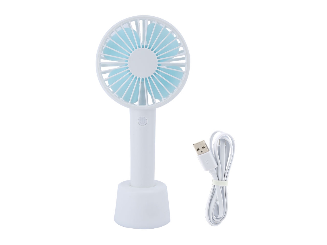 Ventilador silencioso portátil recargable por USB - Blanco