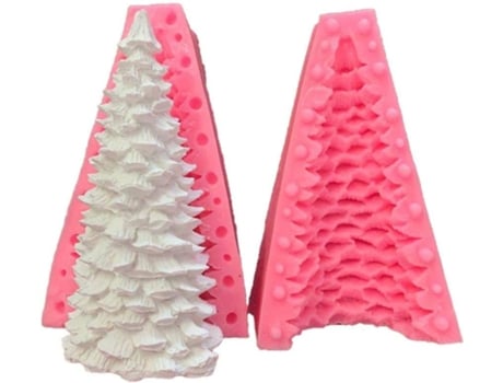 Molde de silicona con forma de árbol de Navidad, tamaño extra grande