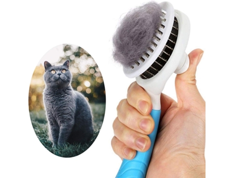 Escoba de Aseo para Gatos, Escoba Autolimpiante para Perros, Gatos, Escoba de Aseo para Mascotas ELKUAIE