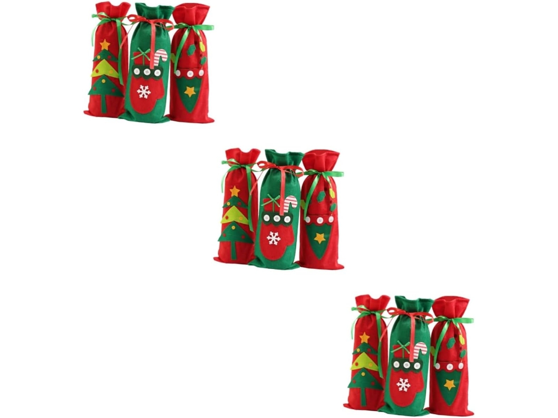 Botella De Vino Con Cordón Lleva Tu A La Fiesta Estilo Este Hermoso Tapón Para Funda Navideña Navidad Estas