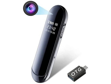 Mini Cámara de Vigilancia ENKERS 1080P HD Negro (9128607405439)