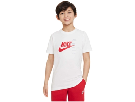 Camiseta de Niños NIKE Corta Standard Issue Blanco (XS)