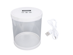 Caja De Seguridad Electrónica De Plástico Con Temporizador Y Contraseña Para Teléfono Móvil, Llaves, Cartera Y Joyas - Blanca