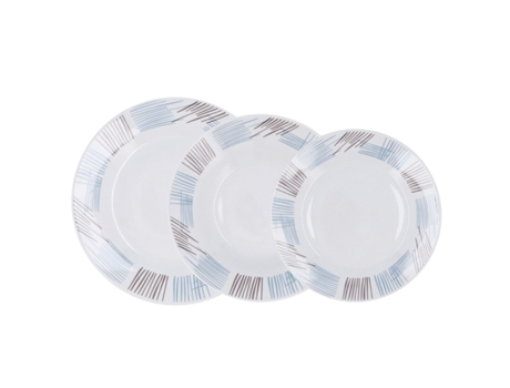 Set de Vajilla QUID Chicago (Multicolor - Cerámica - 18 Piezas)