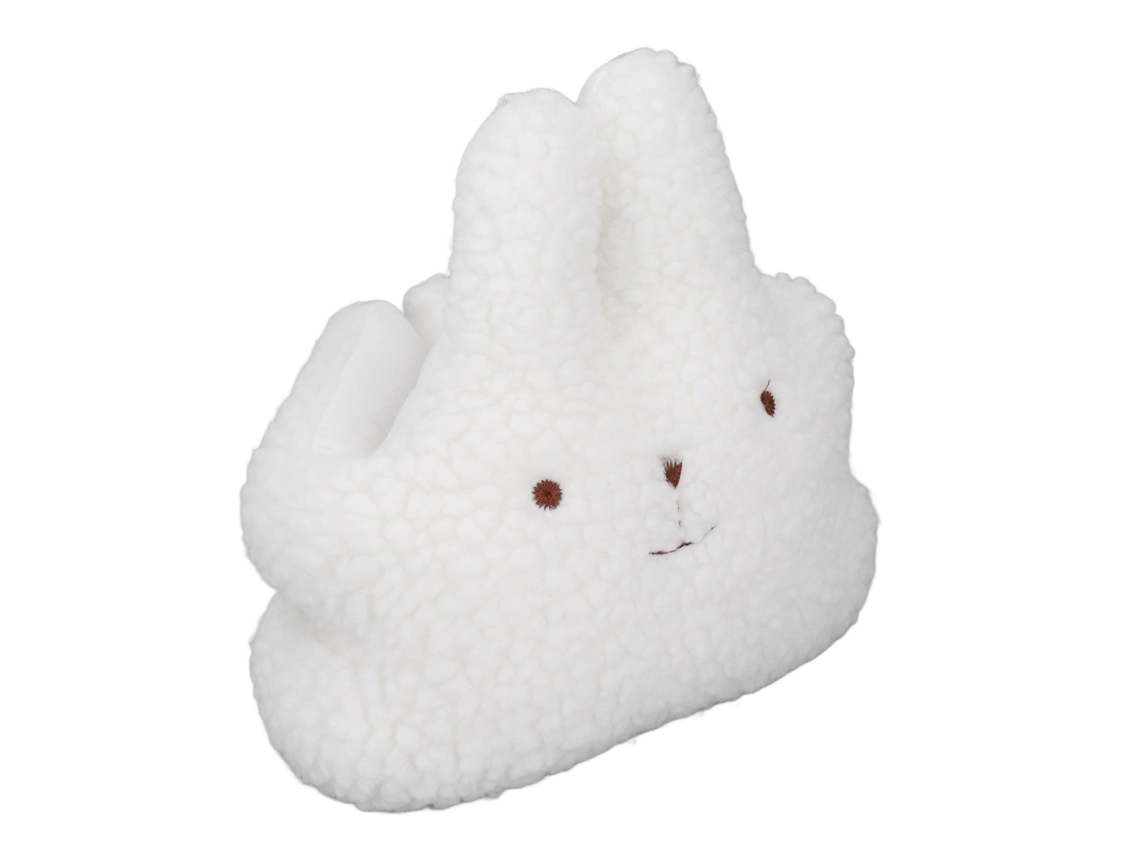 Bonito Tope De Puerta De Peluche Con Diseño De Conejo Blanco, Estilo Nórdico, Decorativo Y Portátil.
