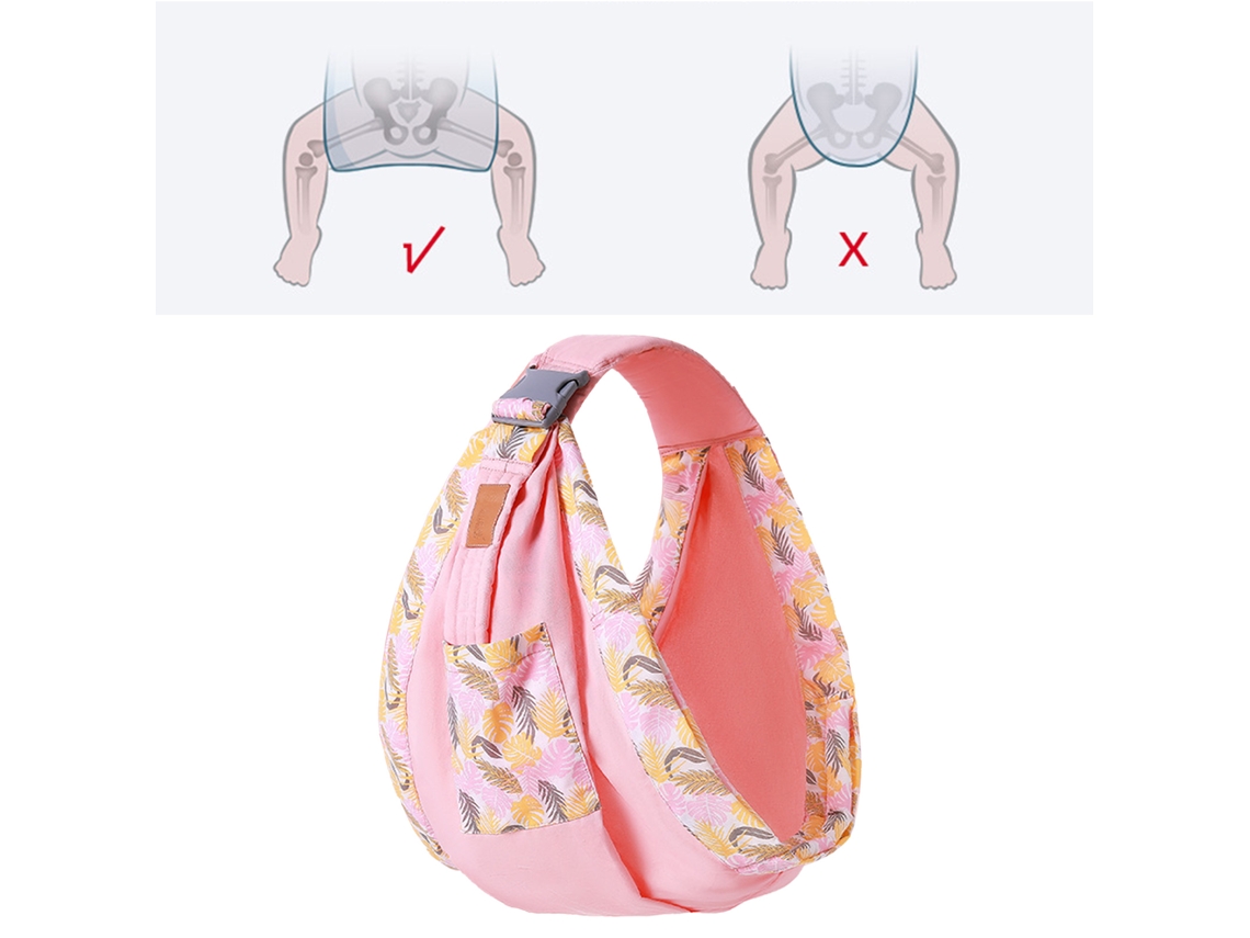 Fular Portabebés De Algodón Suave, Seguro Y Económico Para Recién Nacidos Y Niños Pequeños, Color Rosa.