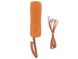 Telefone Fixo Com Fio Para Escritório E Casa, Design Fino, Cor Laranja, Portátil Kxt628