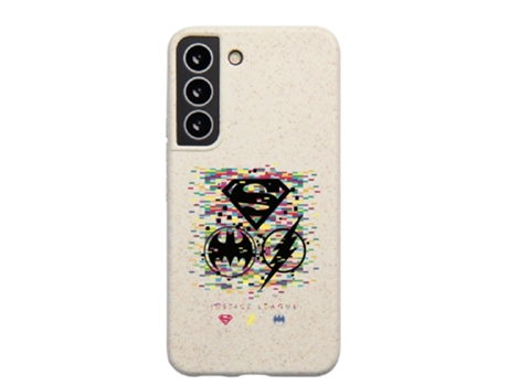 Funda Oficial Dc Comics Liga La Justicia Símbolos Píxeles Warner Bros Compostable para Samsung Galaxy S22 PHONECASES3D