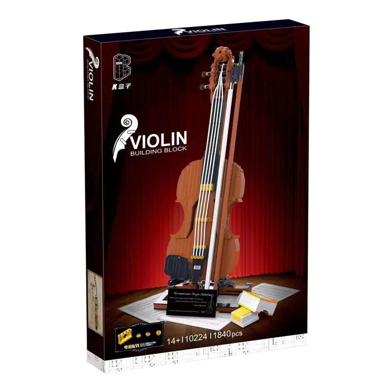 Juguete Creativo De Construcción De Un Modelo De Violín, Instrumento Musical.