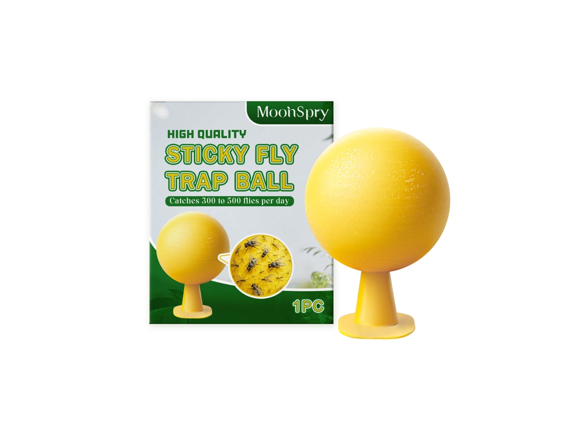 Pelota adhesiva para atrapar moscas