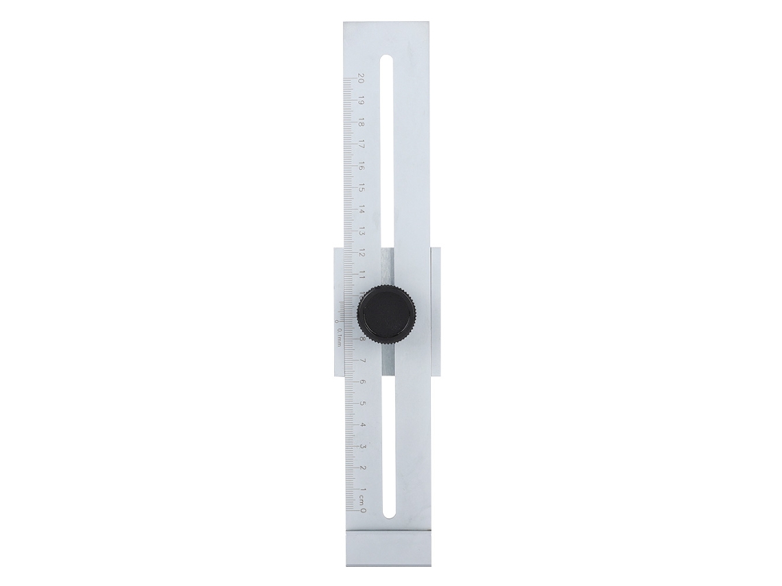 Regla de marcado de acero inoxidable de 200 mm para carpintería (sin marcar)