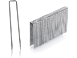 Juego de 50 estacas de fijación de acero inoxidable galvanizado (alto 150 mm, ancho 25 mm, diámetro 2,9 mm)