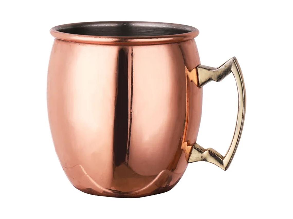 Vasos De Cobre Para Moscow Mule De 530 Ml, De Acero Inoxidable, Para Cerveza Y Cócteles, Con Diseño Retro De Martillo.