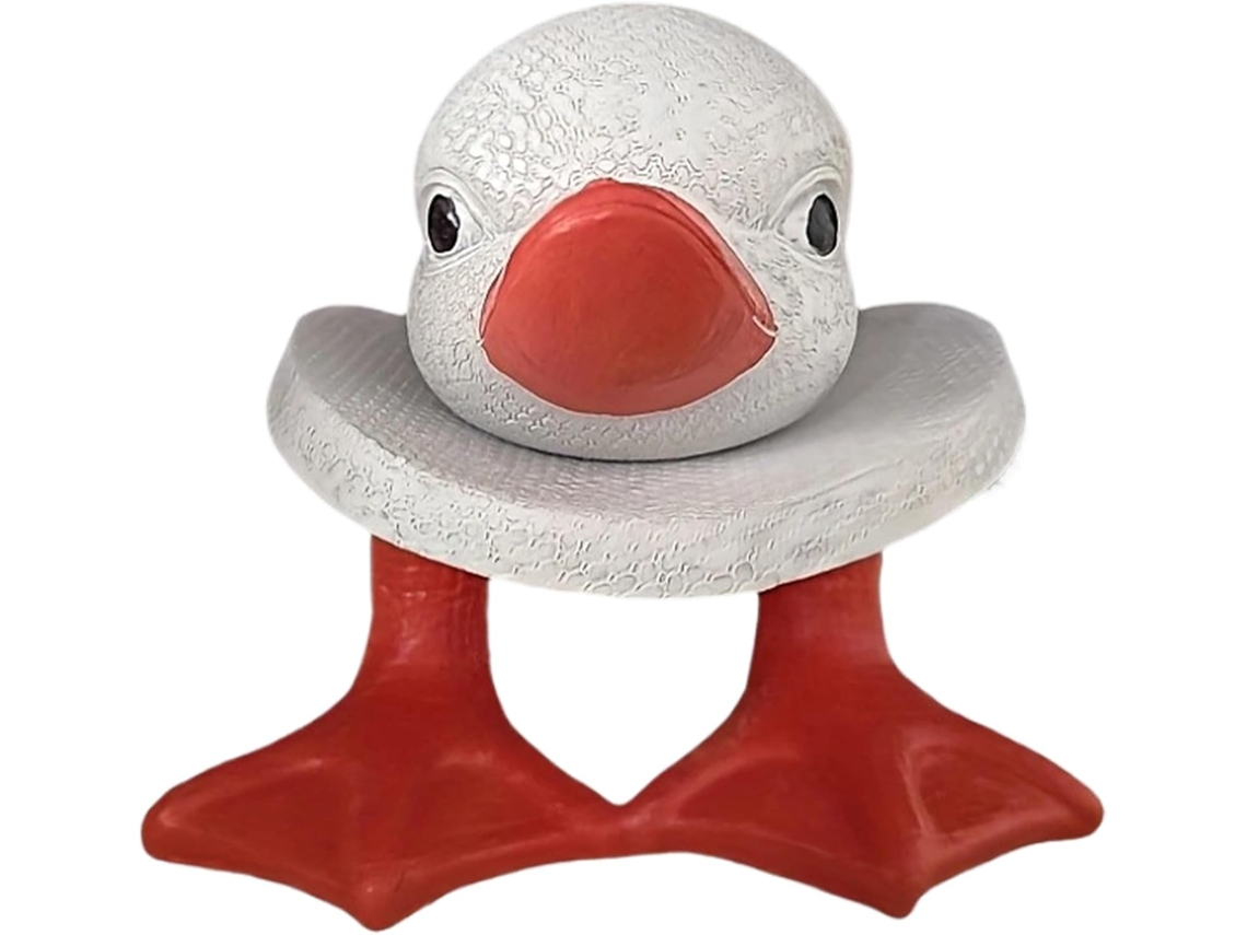 Soporte Para Rollo De Papel Higiénico – Figura De Pato De Resina, Diseño Moderno