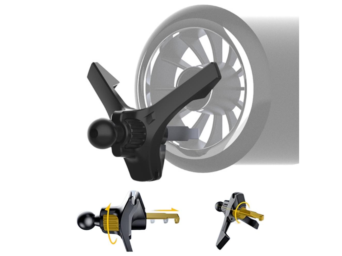 Suporte Para Celular Em Forma De Y Para Ventilador De Carro Universal Com Grampo Adaptador Clampável