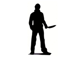 Figuras De Sombras De Mesa Para Halloween, Metal Con Recubrimiento En Polvo, 6 Pulgadas, Tipo D