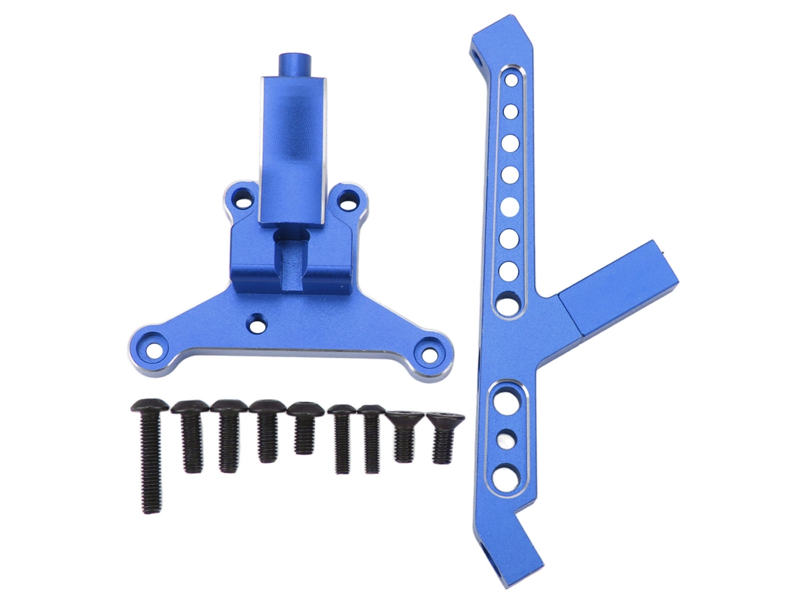 Soporte Delantero De Chasis De Aleación De Aluminio Para Coche Rc Traxxas Sledg 4wd 1/8 - Azul