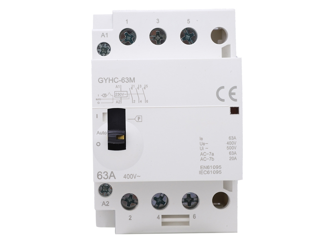 Contactor De Ca Residencial 3p63a 3no 50hz Ip40 Selv Con Operación Manual