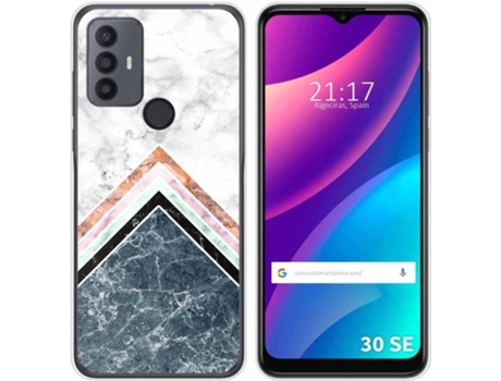 Carcasa para TCL 30 SE TUMUNDOSMARTPHONE Dibujos Mármol 05 Multicolor