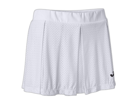 Falda de Mujer JOMA Break Blanco para Tenis (Talla: 2XL)