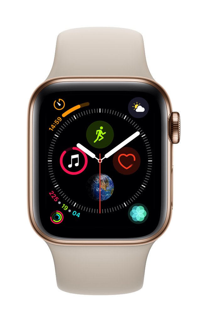 APPLE Watch Series 4 Cellular 40mm deportivo oro, piedra