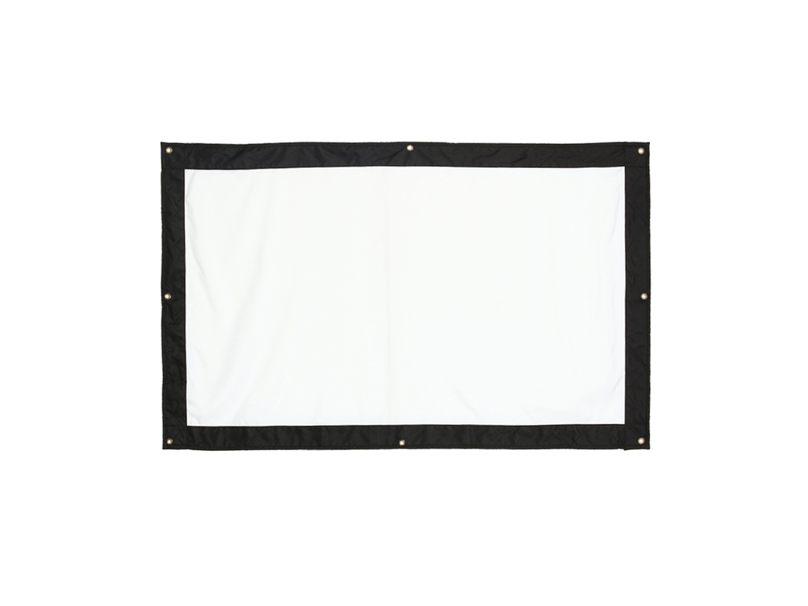 Pantalla De Proyección De Cine Blanca Mate De 120 Pulgadas (formato 16:9) Para Interiores Y Exteriores, Con Proyector Incluido.