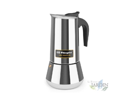 Cafetera Italiana ORBEGOZO Acero Inoxidable (12 Tazas)
