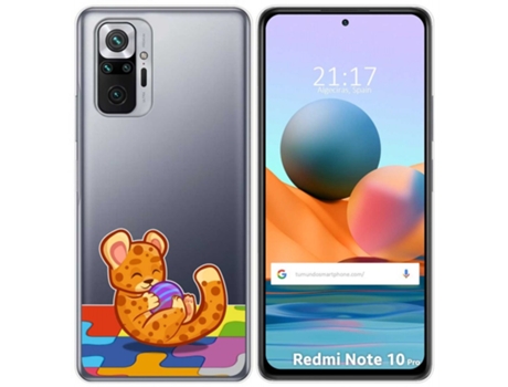 Carcasa Xiaomi Redmi Note 10 Pro TUMUNDOSMARTPHONE Dibujos Transparente Multicolor