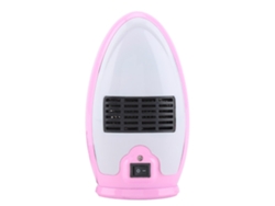 Calentador de aire eléctrico portátil de 80 W (miniventilador, enchufe chino, 200 V, rosa)