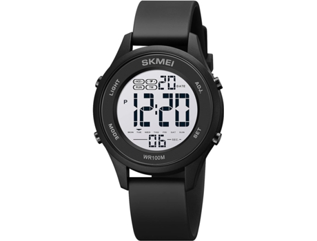 VEANXIN Digital 100M Relojes de pulsera con correa de silicona resistente al agua y horario dual-Azul oscuro
