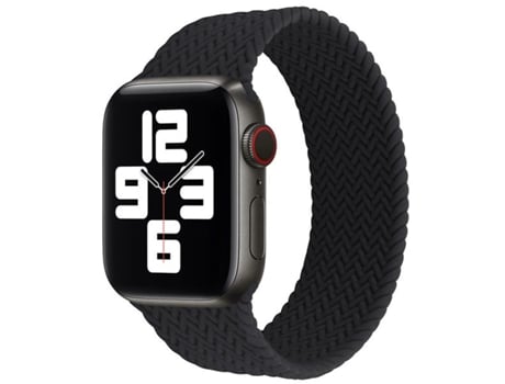 Correa trenzada Solo NylonSense para Apple Watch Series 9 Aluminio - 41 mm (muñeca: 142-152 mm) - Negro