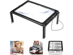 2026rebe-lupa Rectangular 3x Con Luz Led Para Visually Impaired, Lupa De Página Completa A4 Portátil