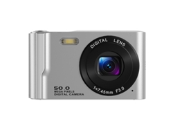 Cámara Digital 4k Hd Pantalla Lcd De 2.8 Pulgadas Zoom 16x Cámara Compacta Para Estudiantes Plateada Gertiz