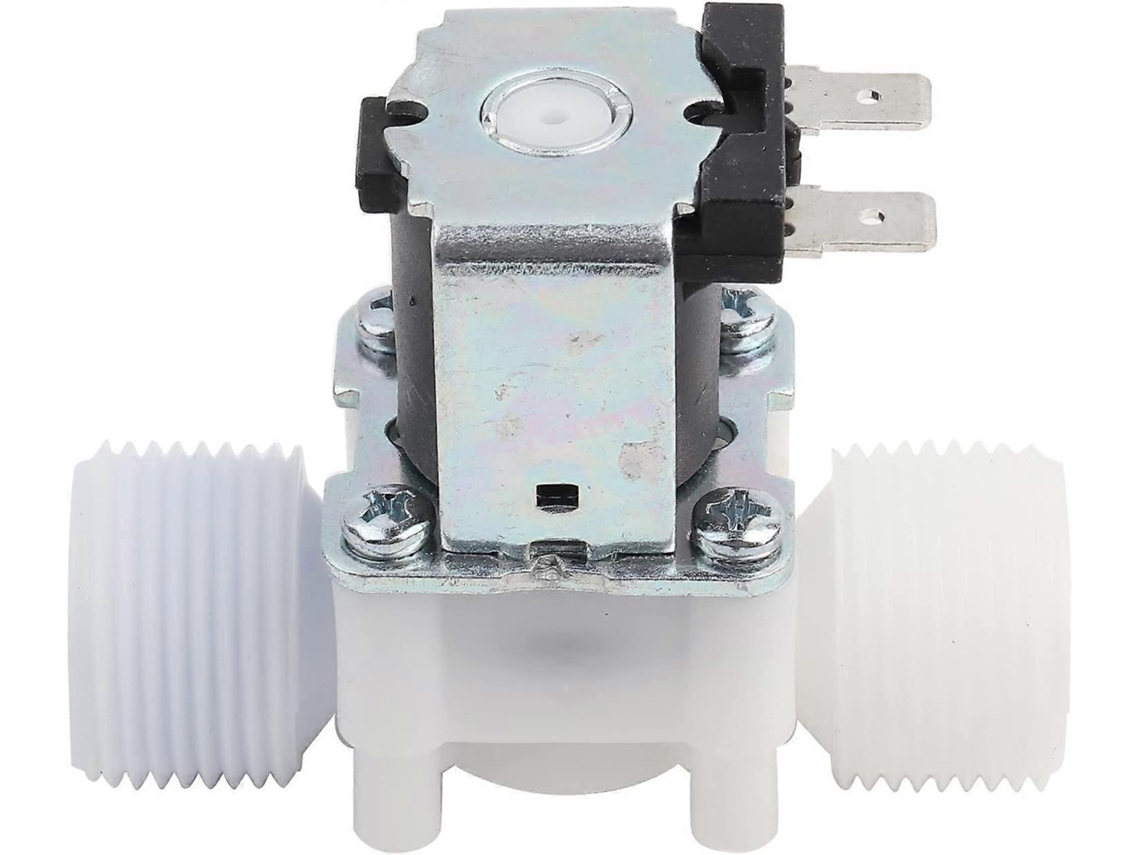 Válvula Solenoide 3/4" Dn20 De 12v Cc N/c Para Agua Con Interruptor De Flujo, Conexión Rosca Externa, 0.02-0.8 Mpa