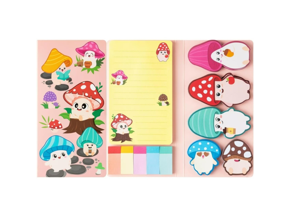 Juego de notas adhesivas Eifson Notepad con 550 hojas (hongo)