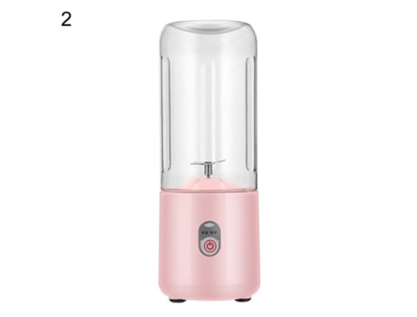 Exprimidor eléctrico de 500 ml, ahorro de mano de obra, grado alimenticio, 4/6 cuchillas, potente motor, mini mezclador automático de frutas para e...