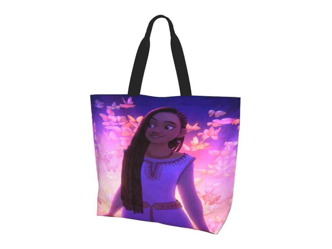 Bolsos de compras tipo tote con diseño de dibujos animados para mujer, plegables, para el trabajo y viajes, grandes, reutilizables y portátiles GOKOCO